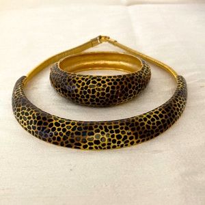 Vintage Diane Von Furstenberg Choker and Bracelet